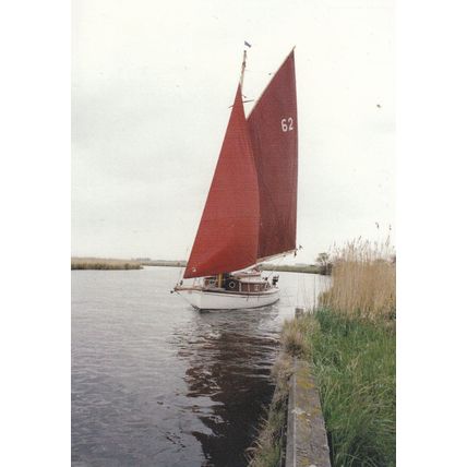 South Walsham Boat Norfolk Limited Edition Postcard