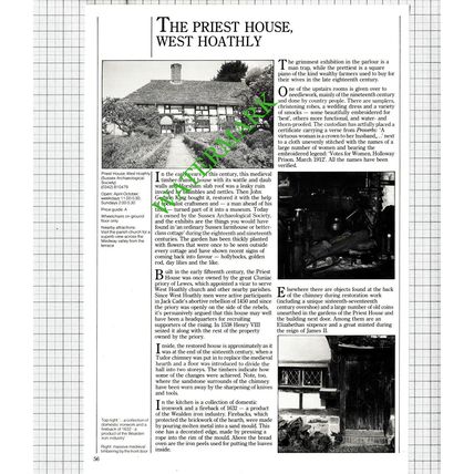 The Priest House West Hoathly Sussex - 1986 Cutting