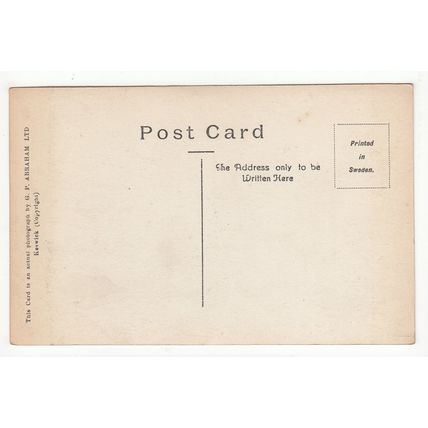 The Top of Skiddaw Lake District Postcard Cumbria Abraham's Series