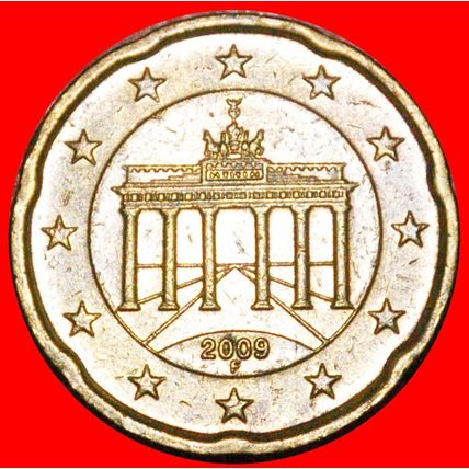 NORDIC GOLD (2007-2023): GERMANY ★ 20 EURO CENTS 2009F★LOW START★NO RESERVE