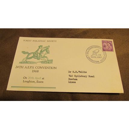 GB Event 1968 cover - Forest Philatelic society - Loughton, Essex