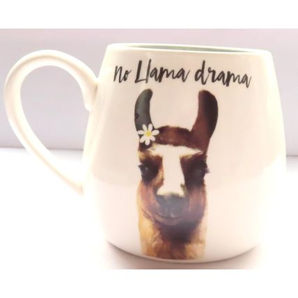 No Llama Drama Mug Ceramic 9.5 CM Tableware Gift Fun Beverage Hot Drink