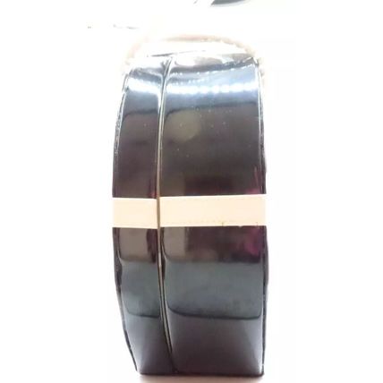 Round Black & White Jewellery Box with White Bow & Handles 43 CM Gift Storage