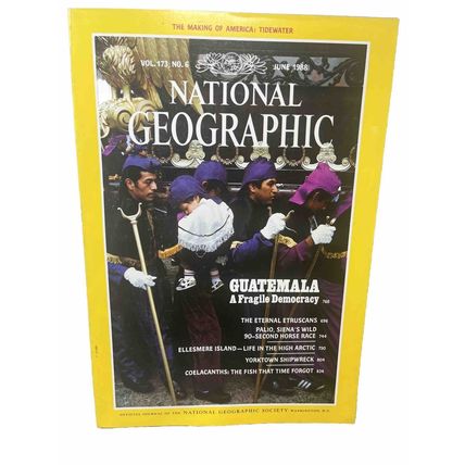 National Geographic Magazine June 1988 Guatemala - Vintage Collectable p2