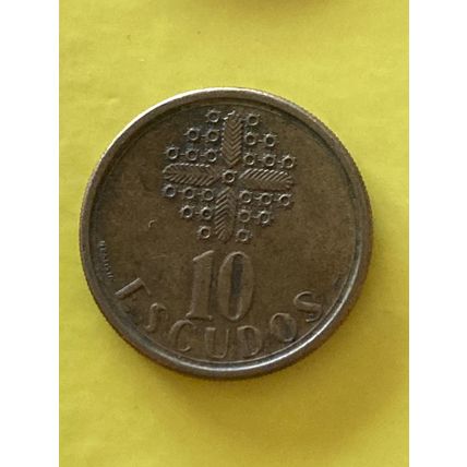 Umlaufmünze Portugal 10 Escudos 1990
