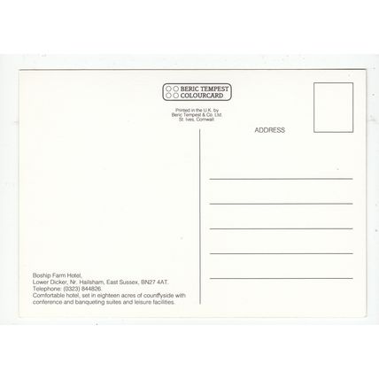 Boship Farm Hotel Lower Dicker Postcard near Hailsham East Sussex