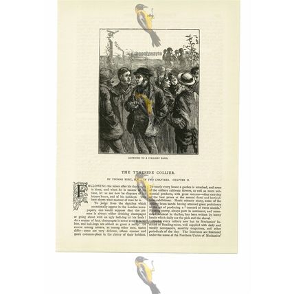 Listening To A Tyneside Collier Band, Victorian Life, Book Illustration, 1887
