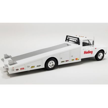 1/18 ( IT ) 1967 CHEVROLET C-30 RAMP TRUCK - WHITE HOLLEY