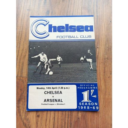 1968/69 Chelsea vs Arsenal, Division 1 - 14/4/1969 ** FREE P&P **