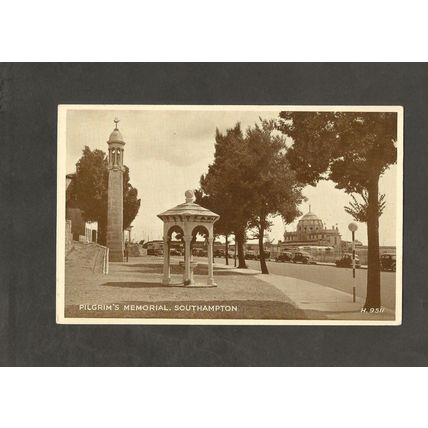 Postcard Hampshire Southampton Pilgrims Memorial