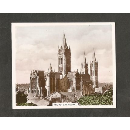 Cigarette Card Hills Views of Interest 4th Series Cornwall Truro Cathedral #184