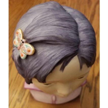 RARE Cybis Porcelain Figurine Head Bust Asian Girl Signed 9” by Dorothy Campbell