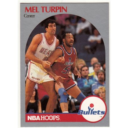 1990-91 Hoops Mel Turpin basketball card #302 - Bullets