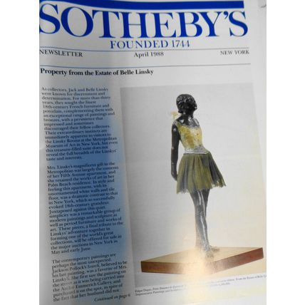 4 Sotheby's New York Newsletters, 1988 - 1991