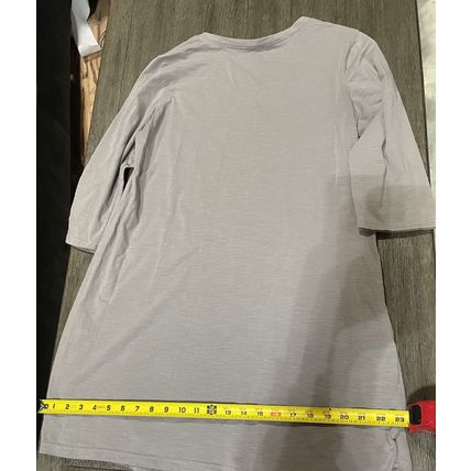 Shirt Med 3/4 Sleeve Grey Shane Pocket Comfy Sleepwear Comfort wear Loungewear
