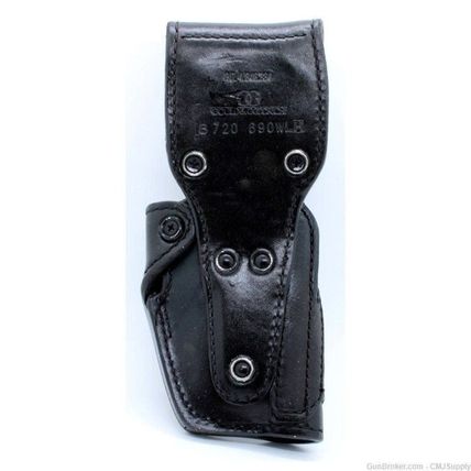 LH S&W 3"-3.5" Autos Grab Resistant Black Weave Gould & Goodrich Holster