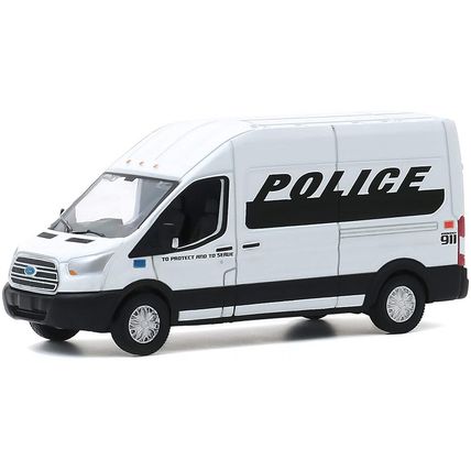 GREENLIGHT GL53010-D 1/64 2019 FORD TRANSIT LWB, FORD POLICE PRISONER TRANSPORT
