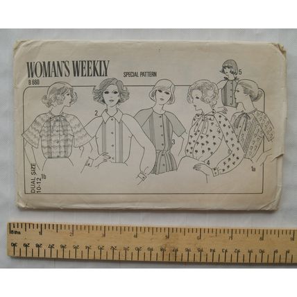 Uncut Woman's Weekly Special Pattern B660 blouses - 81-87 cm