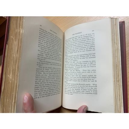 1894 WALTER SCOTT "THE TALISMAN" ANDREW LANG NOTES ILLUSTRATED ANTIQUE BOOK (P5)