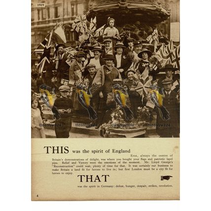 Spirit of England under Eros, London, 1919, Book Illustration (Print), 1938