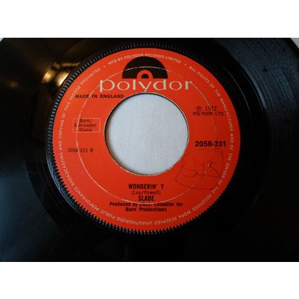 7"1972 SLADE. TAK ME BAK 'OME. 2058 231. JUKE BOX. WONDERIN' Y..JUKE BOX, V GOOD
