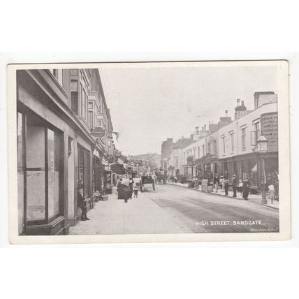 The High Street Sandgate Postcard Kent Wellington Series