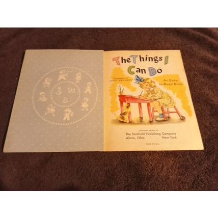 The Easy To Read Book Series The Things I Can Do By Jeff Mack 1952 Great Shape