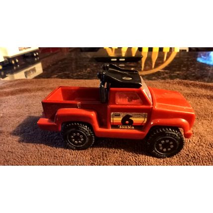 Tonka Red Pickup Truck 5 3/4" Long 1982