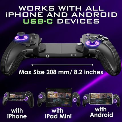 ELO Vagabond Mobile Gaming Controller - Iphone 15/16, Ipad Mini & Android Phone