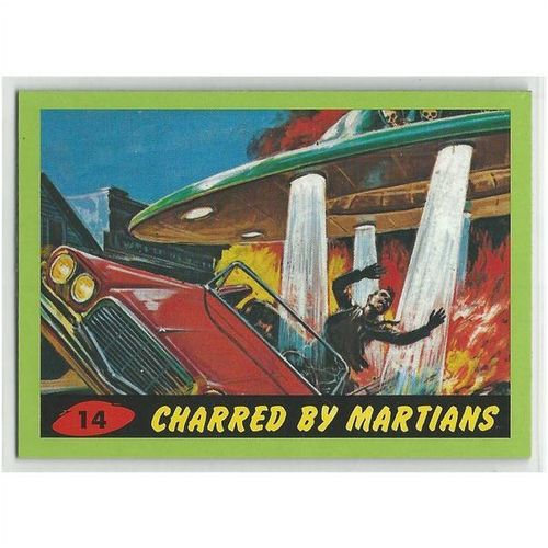 MARS ATTACKS HERITAGE ' PARALLEL GREEN BORDER ' card # 14