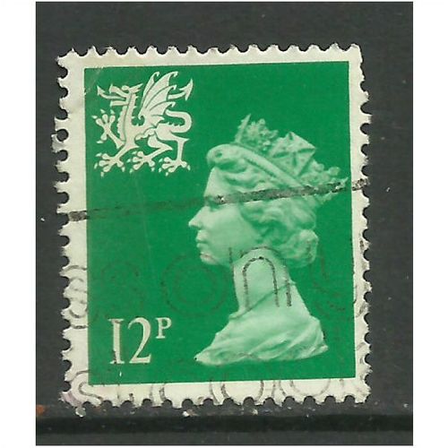 Wales GB 1986 12p Bright Emerald Machin SG W36.(H105