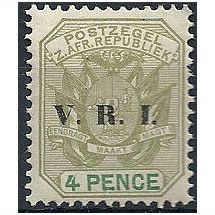 Transvaal 1900 SG231 4d Sage-Green & Green Mounted Mint...