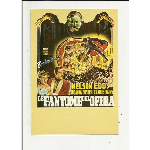 PHANTOM OF THE OPERA Claude Rains Poster Art Postcard by Zreik (42)