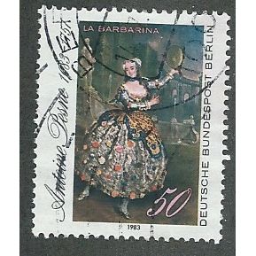 BERLIN -1983 50pf 'ANTOINE PESNE' FINE USED (EBID49-639)