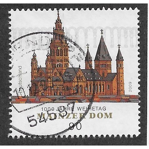 GER 2009 €0.90 'MAINZ CATHEDRAL' FINE USED (EBID53-721)