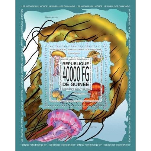 GUINEA 2013 SHEET MNH JELLYFISHES MEDUSAS MEDUSES MEDUSE MARINE LIFE 2A