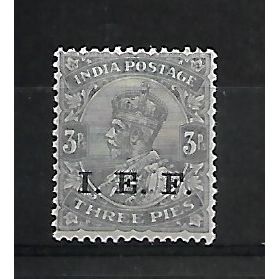 IndianExpeditionaryForces.E1 3p Grey.Mounted Mint.Apr20a