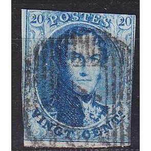 BELGIEN BELGIUM [1858] MiNr 0008 I ( O/used ) [01]