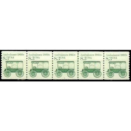 2128 8.3c Ambulance Fine MNH Dry Gum PNC 2/5 P0141