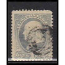 Used 206 1c Benjamin Franklin Barely Clears RA0396