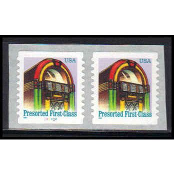 2912B 25c Juke Box Very Fine MNH CNP Left 222222 PA1684
