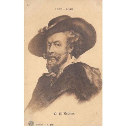 Rubens Painter Painting Portrait Rare Antique Postcard