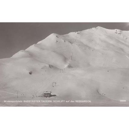 Austria Austrian Radstadter Tauern Pass Seekareck Aerial Real Photo Postcard