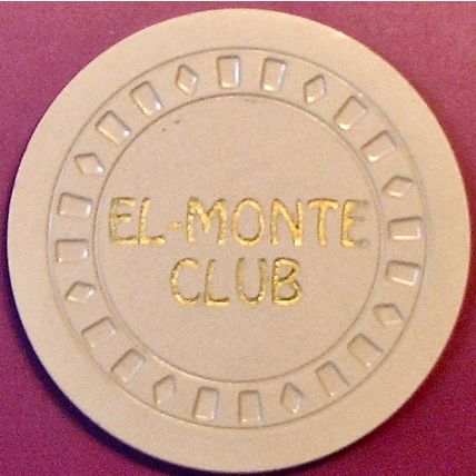 El Monte. 5¢ Vintage Casino Chip. El Monte, CA. 1961. Q36.