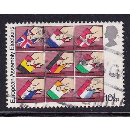 GB 1979 1st ELECTIONS EUROPEAN ASSEMBLY 10½p VALUE USED SG1084