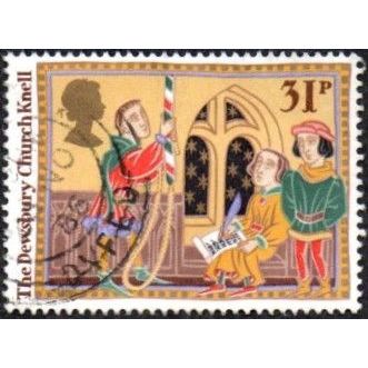 1986 Christmas. Folk Customs. 31p Value.The Dewsbury Church Knell. Fine used