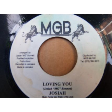 Josiah Garnet Bonnett - Loving You / Over The Mountains (7") (Near Mint (NM or M