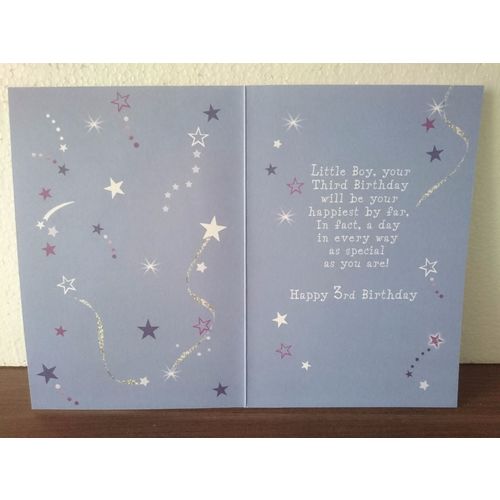 Age 3 Birthday Card - 3 Today
