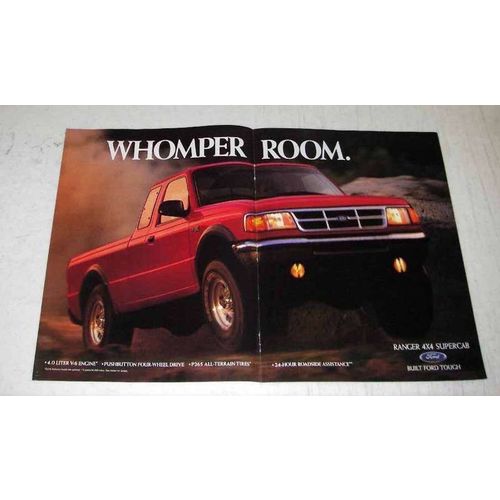 1994 Ford Ranger 4x4 Supercab Pickup Truck Ad - Whomper