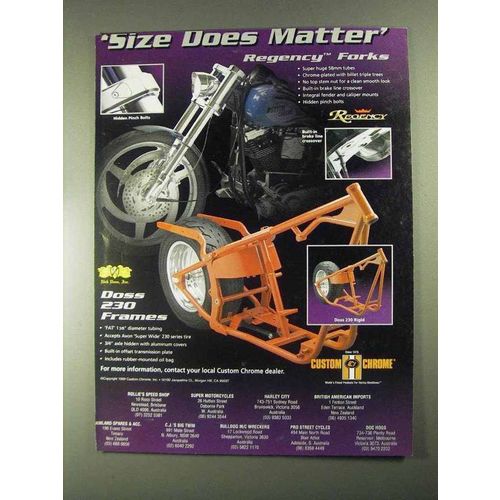 2000 Custom Chrome Ad - Doss 230 Frames, Rgency Forks